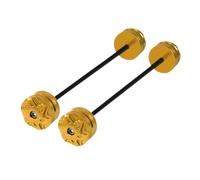 Curseur de moto Compatible Avec Ducati Pour Multistrada 950 2016 2017 2018 2019 2020 2021 2022 2023 2024 Protecteur De Glissière De Collision D'essieu De Fourche De Roue Avant Et Arrière(Yellow)