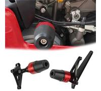 Curseur de Moto pour Ducati Panigale V2 V2S 2019-2023 Accessoires De Moto Cadre Protection Contre Les Chutes Curseur Carénage Garde Crash Pad Protecteur(Rosso)