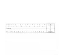 Curseur de navigation transparent 38 cm Mesure d'angle | Mesure de l'angle, calcul de la distance, conversion d'échelle, design transparent, lecture précise
