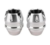 Curseur De Protection Contre Les Chutes Roue Avant Moto, pour Msx125 pour Grom125 pour Msx 125 SF, Modification Boule Anti-Chute Curseur Cadre Protection(Argent)