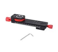 Curseur de Rail de Photographie Macro avec Mouvement à Crémaillère et Pignon de Lissage, Plaque à Dégagement Rapide en Alliage D'aluminium pour des Réglages de Mise au Point Fins