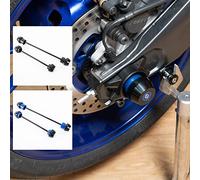 Curseur de Roue Avant arrière de Moto pour YZFR7 Aluminium Axe Fork Slider Protecteur de Roue Crash Pad an-ti Fall Fame Slider Compatible avec Y-amaha YZF R7 YZF-R7 2021 2022 2023 (Noir)