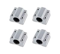Curseur de roulement de Guidage linéaire 4 pièces, Curseur de roulement à Billes, adapté for CNC, imprimante 3D, projets de Bricolage (Size : SCS25UU)