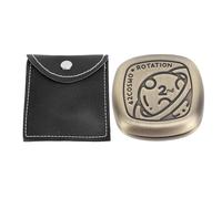 Curseur du Bout des Doigts en métal, Carte magnétique rotative, Jouet Anti-Stress, Gadget, Conception clicker pour la Relaxation, l'anxiété, Alliage de Zinc 40x40x10mm (Cuivre)