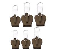 Curseur Fermeture Eclair,6 Articles Fixation MéTallique Curseur Fermeture Eclair Clipsable,Tirette Fermeture Eclair Remplacement Convient Aux VêTements, Sacs, Vestes,3 Tailles