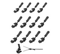 Curseur Fermeture Eclair Clipsable, Frundoo Kit de Réparation de Fermeture Zippée Universelle, Détachables Reparation Fermeture Eclair pour Couture de Vêtements, Veste, Sac à Dos (vis-12pcs)