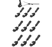 Curseur Fermeture Eclair Clipsable, Frundoo Kit de Réparation de Fermeture Zippée Universelle, Détachables Reparation Fermeture Eclair pour Couture de Vêtements, Veste, Sac à Dos (vis-9pcs)