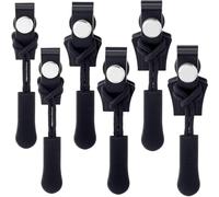 Curseur Fermeture Eclair Clipsable, Frundoo Kit de Réparation de Fermeture Zippée Universelle, Détachables Reparation Fermeture Eclair pour Couture de Vêtements, Veste, Sac à Dos (vis-6pcs)