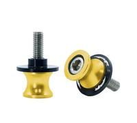 Curseurs Bras Oscillant Moto Accessoires Vis De Béquille Arrière Paddock Convient pour RSV4R M 6 M 8 M 10(Gold-m8)