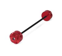 Curseurs Cadre Accessoires De Moto CNC Avant Arrière Essieu Fourche Roue Protecteur Crash Sliders Cap pour F850GS F850gs F 850GS 2019-2025(Devant Rouge)