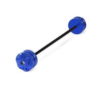 Curseurs Cadre Accessoires De Moto CNC Avant Arrière Essieu Fourche Roue Protecteur Crash Sliders Cap pour F850GS F850gs F 850GS 2019-2025(Front Blue)