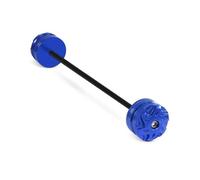 Curseurs Cadre Accessoires De Moto CNC Avant Arrière Essieu Fourche Roue Protecteur Crash Sliders Cap pour F850GS F850gs F 850GS 2019-2025(Rear Blue)