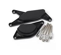 Curseurs Cadre CNC Cadre Curseur Crash Pad Moteur Stator Boîtier Protecteur Couverture pour Suzuki GSR750 GSR600 GSR400 GSR 400 600 750(Noir)