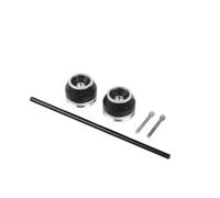 Curseurs Cadre Fourche Essieu Avant Et Arrière Curseur Collision Moyeu Roue Protecteur Anti Collision pour MT-09 MT09 pour Tracer 900 9 GT 9GT 900GT(Façade argentée)