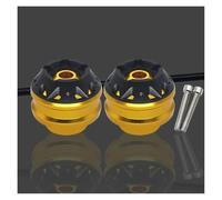 Curseurs Cadre pour Z650 Z900 Z900SE Z900RS pour Ninja650 pour NINJA400 pour Ninja1000 Moto Avant Arrière Essieu Fourche Crash Slider Pad Protecteur De Roue(Avant Or)