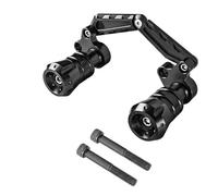 Curseurs Cadre Protection Anti Chute De Fourche Avant Pot Échappement Cadre Patin De Protection pour NMAX155 125 NMAX160 155 XMAX300(Noir)