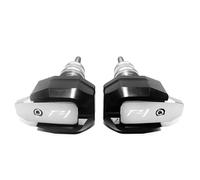 Curseurs Cadre Protection Anti-Collision pour Carénage De Moto CNC pour Y&amaha FZ1, FZ6, FZ8, FAZER, FZ1N, FZ6N Et FZ8N Protection Anti-Chute(Argent,X-2)