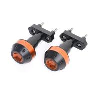 Curseurs Cadre Protection Moteur Cadre Coulissant Protection Anti Chute pour Z750 2007-2013 Z800 2013-2016 Z1000 2007-2009(Orange)