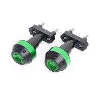 Curseurs Cadre Protection Moteur Cadre Coulissant Protection Anti Chute pour Z750 2007-2013 Z800 2013-2016 Z1000 2007-2009(Vert)