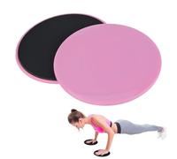 Curseurs de Base, 2Pcs Exercice de Glissement Coulissant Disque Curseur de Noyau de Fitness Équipement D'entraînement Complet du Corps pour Renforcer le Les Fessiers, L'abdomen (Rose)