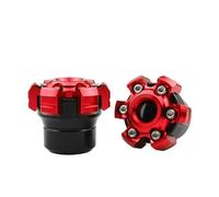 Curseurs de Cadre Moto Protecteur de Collision pour Roue Fourche Avant et arrière Moto, Accessoire Universel, 2 pièces Protections du Cadre(Black)