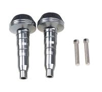 Curseurs De Cadre Moto Universal 10mm Motorcycle Frame Slider M10 Falling Crash Protector Rod Motorbike Anti-Falling Engine Protection Stick 1pc/2pcs(2pcs Titanium)