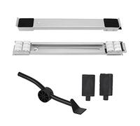 Curseurs de machine à laver, support Charge de 300 kg ajustée de 17,7 à 27,6 pouces Déplacement de machine à laver 24 petites roues Curseurs d'appareils à levier pour machine à (Argent)