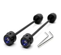 Curseurs D'essieu De Fourche Roue Protections D'axe De Roue Et Fourche Avant Arrière pour Moto pour Ducati Monster 1200 1200R 1200S MONSTER1200 S R 2016-2020 Essieu Roue Moto(Bleu)