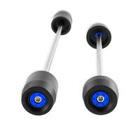 Curseurs D'essieu Fourche Roue Avant Et Arrière Compatible avec Aprilia pour RSV4-RR pour RSV4-R pour RSV4-RF pour RSV4 RR R RF/pour Tuono pour V4 RR Patins Cadre Protection Moteur(Blue)