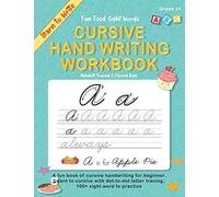Cursive Hand Writing Workbook. Fun Food Sight Words.: Alphabet Tracing and Coloring Book for 2nd 3rd 4th and 5th Graders, 3 in 1 Cursive Tracing Book Including over 100 Pages of Exercises.