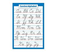 Cursive Handwriting Alphabet Poster - Educational Wall Chart for Teaching Cursive Letters, Ideal for Classroom, Homeschool, or Bedroom Decor(Unframed,16x24inch(40x60cm))