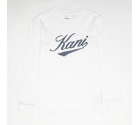 Cursive Varsity Longsleeve Junior blanc 122/128