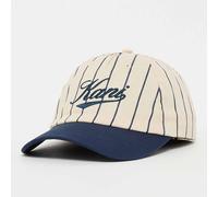 Cursive Varsity Pinstripe Baseball Cap off white/dark blue blanc ONE SIZE