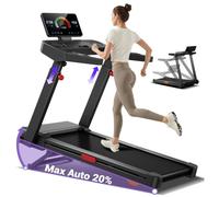 CURSOR Tapis de Course avec Inclinaison Automatique de 20%, 180KG