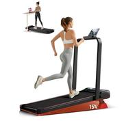 CURSOR Tapis de Marche Inclinable 15% à Triple Amortissement,2,5 CV Walking Pad,Tapis de Course Motorise Inclinable Charge Max.136KG