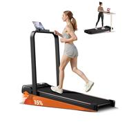 CURSOR Tapis de Marche Inclinable 15% à Triple Amortissement,2,5 CV Walking Pad,Tapis de Course Motorise Inclinable Charge Max.136KG