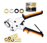 Curtain Grommet Fasteners,Grommet Tool Kit For Fabric,Leather,3/8 Inch 10 MM (Inside Diameter) Eyelet Kit 100pcs