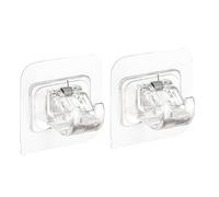 Curtain Rod Holder - Curtain Pole Brackets, No Drill Wall Mounted Rod Holder, Self-Adhesive Curtainn Rods Hook For Wall,No Drilling Curtains Hanger For Bedroom, Bathroom, Kitchen And Utility Room