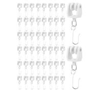 Curtains Hooks Track - Metal, Abs Heavy Duty Flexible Quiet, Smooth Curtain Rail Gliders Hook | Hardware Accessories | Easy Slide Kitchen Bathroom Bedroom Living Room Hotel Apartment Shower