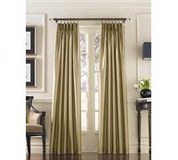 Curtainworks Marquee Imitation Soie Panneau de Rideau flamande, Sable, 30 by 144"