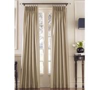 Curtainworks Marquee Imitation Soie Panneau de Rideau flamande, Sable, 30 by 95"