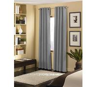Curtainworks Panneau de Rideau en Polyester, étain, 127 cm de Large x 365,8 cm de Long (Lot de 1)