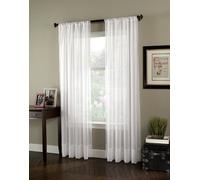 Curtainworks Soho Panneau de Voilage Transparent, 150 x 213,4 cm, Blanc d'hiver