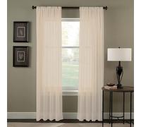 Curtainworks Trinity Rideau en Voile froissé, 129,5 x 160 cm, huître