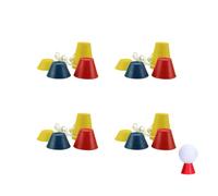 CURTEK Lot de 16 tees de golf en caoutchouc pour l'hiver - 4 hauteurs différentes - Pour entraînement de golf en intérieur - 14 mm, 18 mm, 24 mm, 38 mm