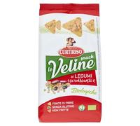 Curtiriso Le Veline Snack ai Legumi Scrokkinati Biologico Collations bio aux légumineuses 80 g