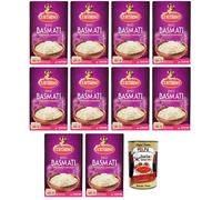 Curtiriso Riso Basmati, parfum oriental, idéal pour les plats avec viande, poisson et légumes, temps de cuisson 10 minutes, paquet de 1 kg + boîte italienne Gourmet Polpa di Pomodoro 400 g