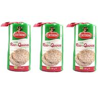 Curtiriso Riso e Quinoa Lot de 3 gâteaux de riz bio croustillants 130 g de riz et de quinoa