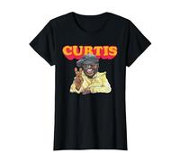 Curtis Mayfield Peace Sign T-Shirt, Femme, Noir, L