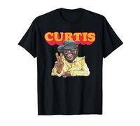 Curtis Mayfield Peace Sign T-Shirt, Homme, Noir, XL
